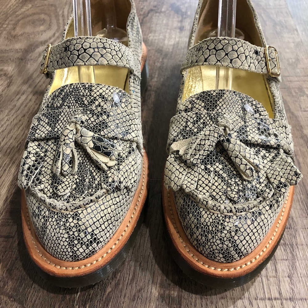 Dr. Martens Abril Python Kiltie Mary Jane Loafers - Picture 6 of 8